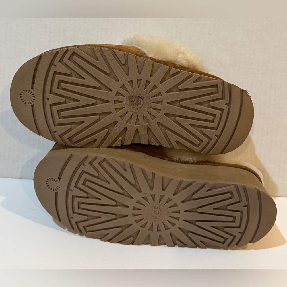 UGG Shearling Platform Slippers Shoes Funkette - Picture 5 of 12